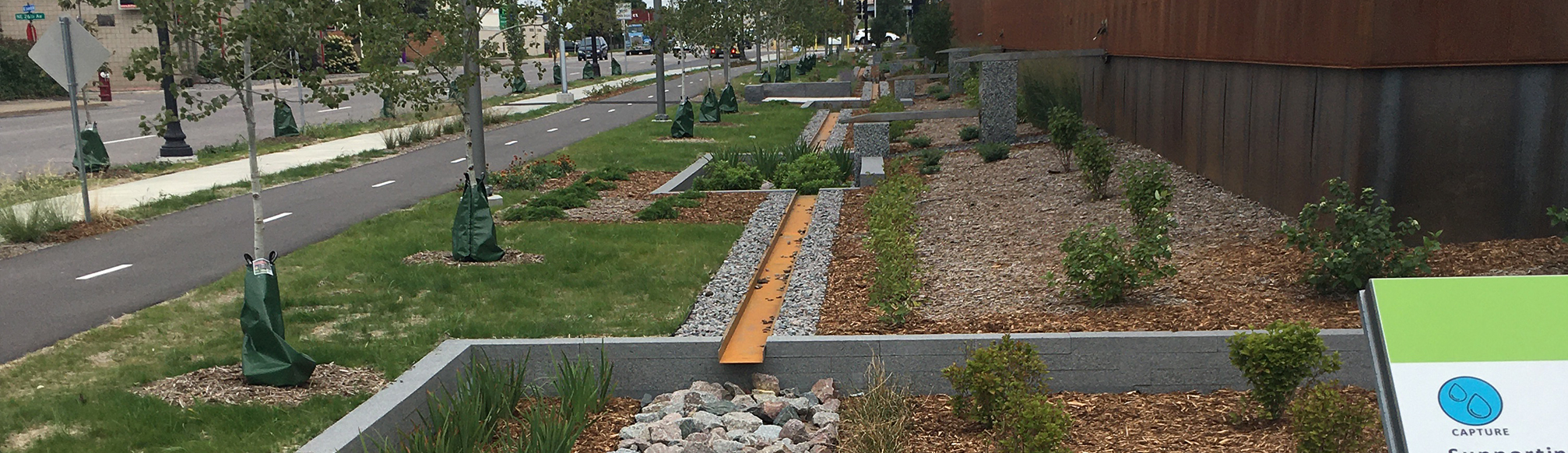 green infrastructure installation